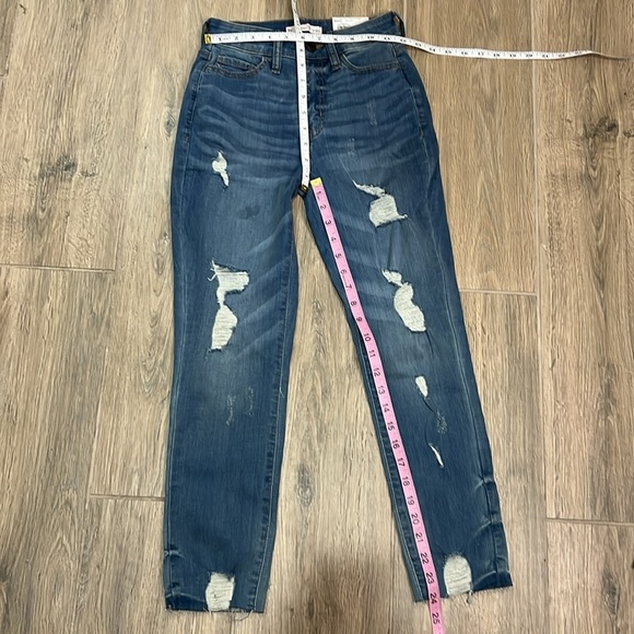 Jeans Women’s 0 24 High Rise Curvy Crop Distressed So Slim Skinny Vintage Fray - Picture 5 of 12